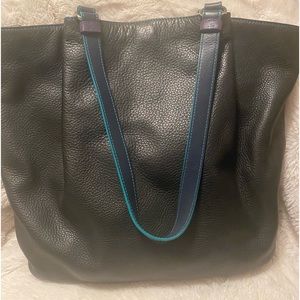 Mywalit leather tote EUC